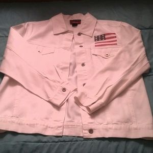 White patriotic jacket